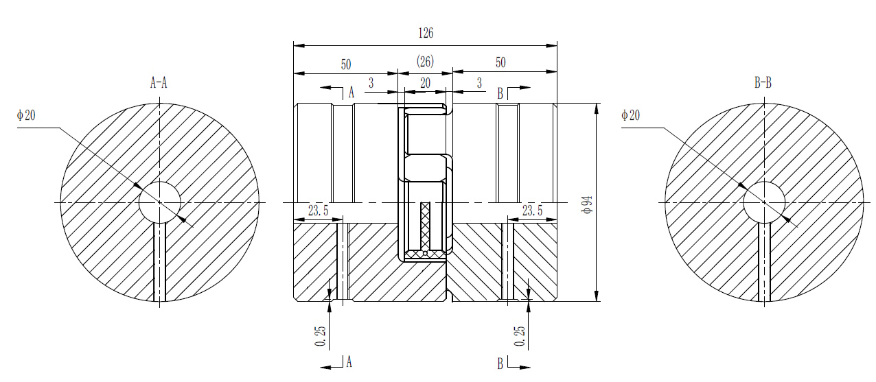 Муфта кулачковая стальная XL5-20x20 (GE-T 55B-55B/RED 98Sh), EMT | ЕМТ