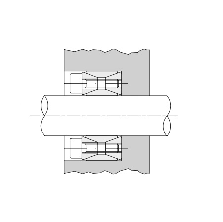 Втулка зажимная BK 40 25x50 из нержавеющей стали, EMT | ЕМТ