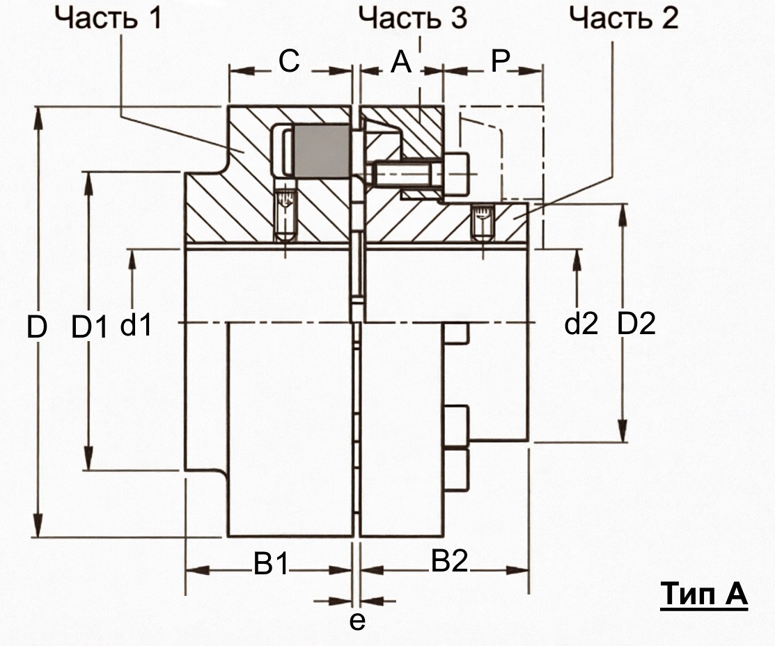 Полумуфта N-EUPEX 160 под расточку часть 2 dmax=58 мм, EMT | ЕМТ