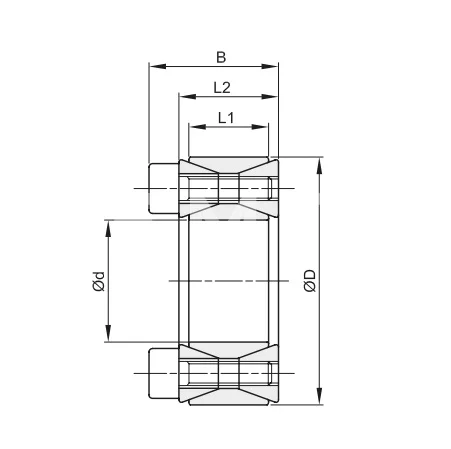 Втулка зажимная BK 40 (RCK 40) 25x50 (KLGG025), EMT | ЕМТ