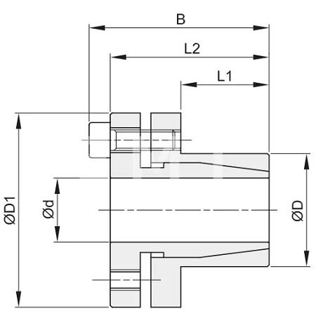 Втулка зажимная BK 30 12x18 (KLTX012) из нержавеющей стали, EMT | ЕМТ