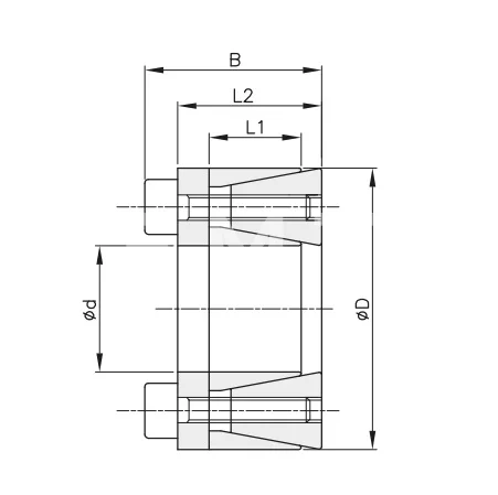 Втулка зажимная BK 45 (RCK 45) 30x52 (KLHH030), EMT | ЕМТ