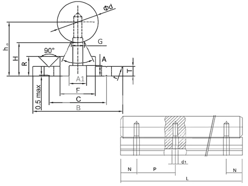 Вал прецизионный хромированный с опорой SBR40, 4010 мм, EMT | ЕМТ