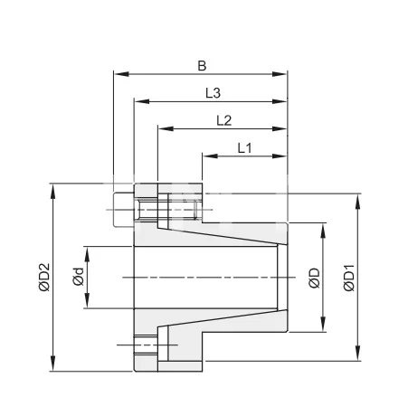Втулка зажимная BK 80 14x23, из нержавеющей стали, EMT | ЕМТ