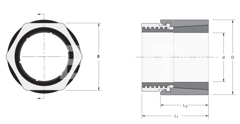 Втулка зажимная MINI KBS 58 50x75, EMT | ЕМТ
