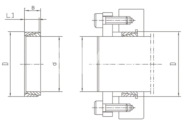 Втулка зажимная BK 50 (RCK 50) 140x158 (KLNN140), EMT | ЕМТ