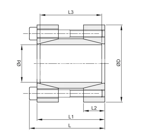 Втулка зажимная BK 95 (RCK 95) 40x75 (KLMM040), EMT | ЕМТ
