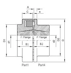 Полумуфта N-EUPEX 110 под расточку часть 3, EMT | ЕМТ
