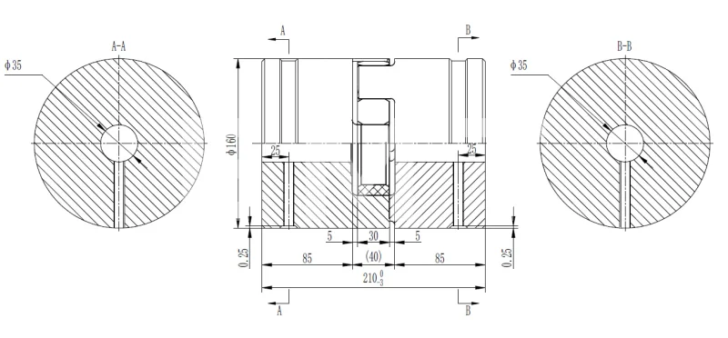 Муфта кулачковая стальная XL9-35x35 (GE-T 90B-90B/RED 98Sh), EMT | ЕМТ
