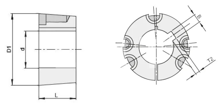Втулка тапербуш 4535-120 мм, EMT | ЕМТ